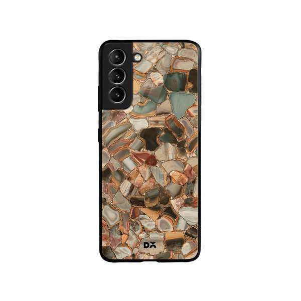 

DailyObjects Marble Mosaic Glass Case Cover For Samsung Galaxy S21 FE