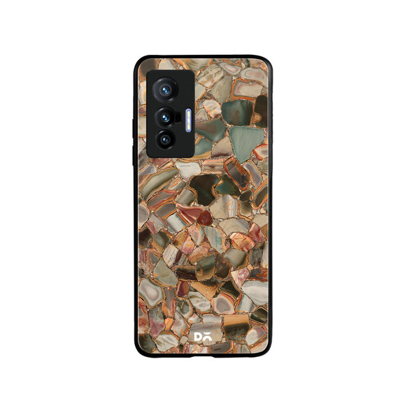 

DailyObjects Marble Mosaic Glass Case Cover For Vivo X70