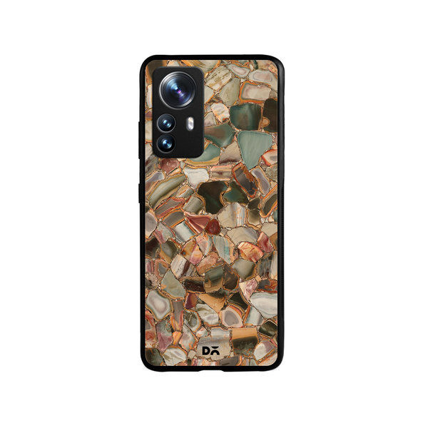 

DailyObjects Marble Mosaic Glass Case Cover For Xiaomi 12 Pro
