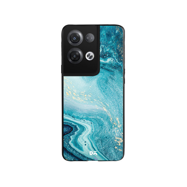 

DailyObjects Marble Ocean Glass Case Cover For Oppo Reno 8 Pro Plus