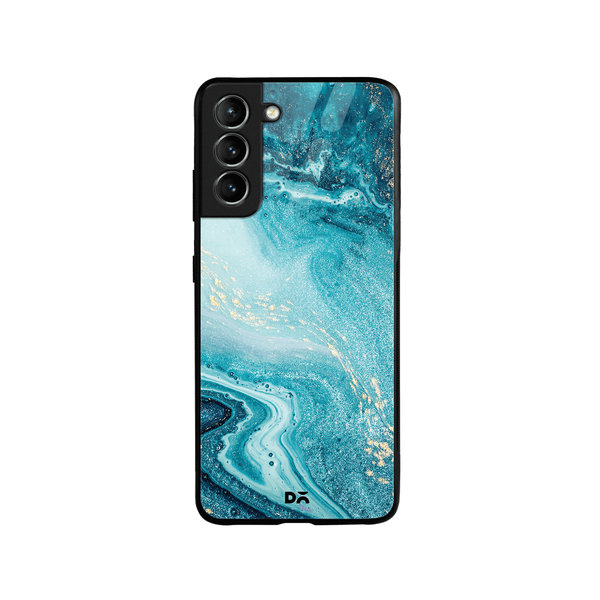 

DailyObjects Marble Ocean Glass Case Cover For Samsung Galaxy S21 Plus
