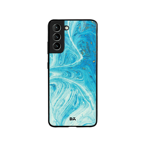 DailyObjects Marble Painting Glass Case Cover For Samsung Galaxy S21 FE
