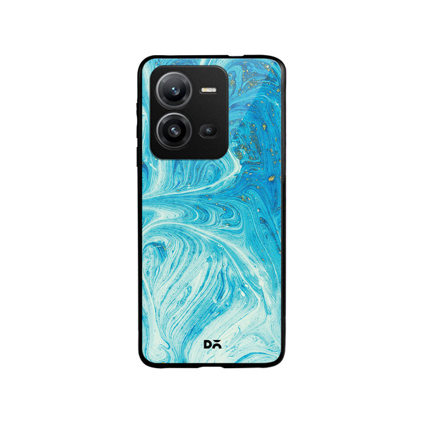 

DailyObjects Marble Painting Glass Case Cover For Vivo V25