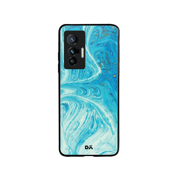 DailyObjects Marble Painting Glass Case Cover For Vivo X70