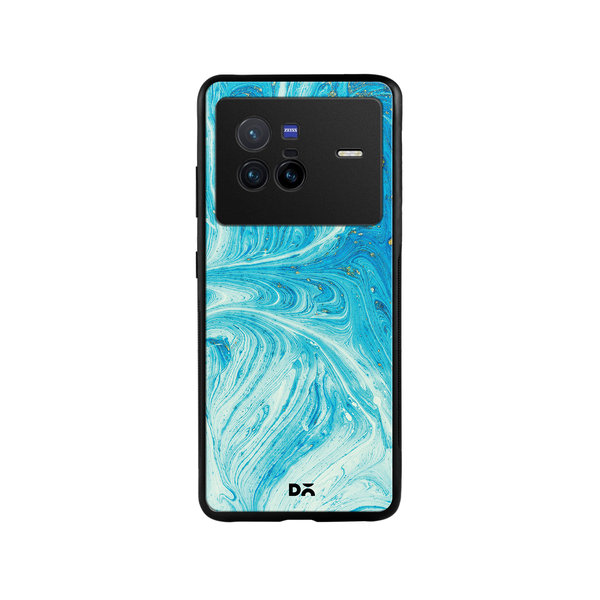 

DailyObjects Marble Painting Glass Case Cover For Vivo X80