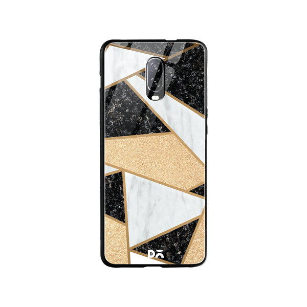 

DailyObjects Marble Quatret Glass Case Cover For OnePlus 7