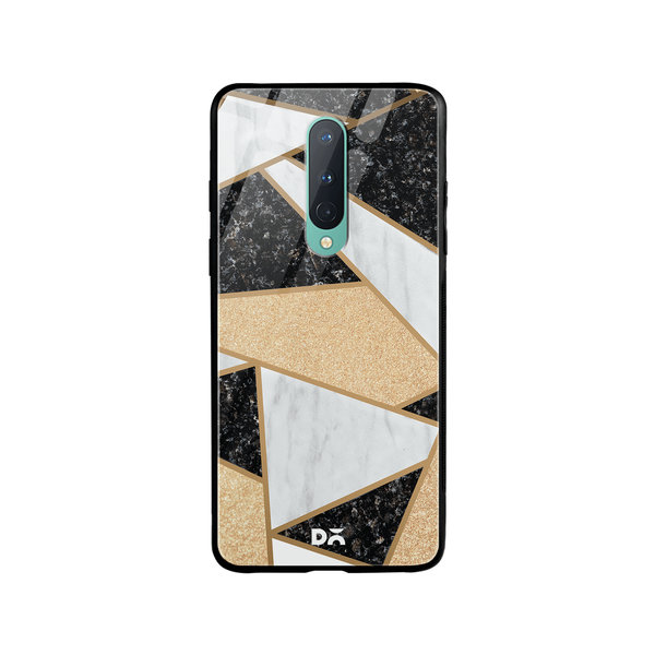 

DailyObjects Marble Quatret Glass Case Cover For OnePlus 8