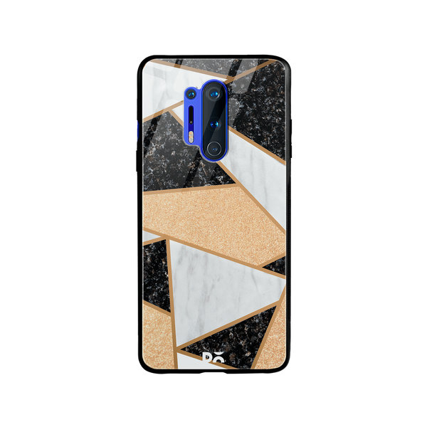 

DailyObjects Marble Quatret Glass Case Cover For OnePlus 8 Pro