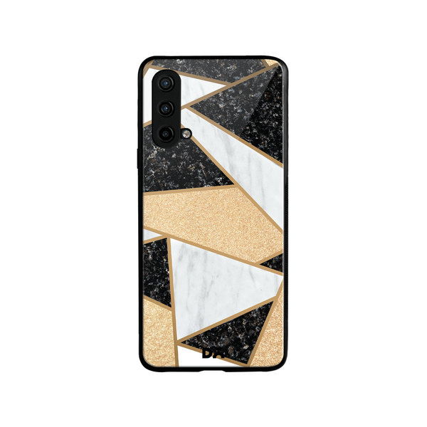 

DailyObjects Marble Quatret Glass Case Cover For OnePlus Nord CE