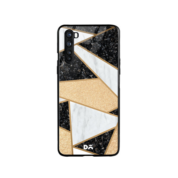 

DailyObjects Marble Quatret Glass Case Cover For OnePlus Nord