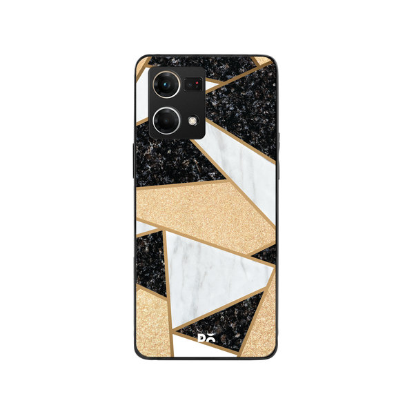 

DailyObjects Marble Quatret Glass Case Cover For Oppo Reno 7