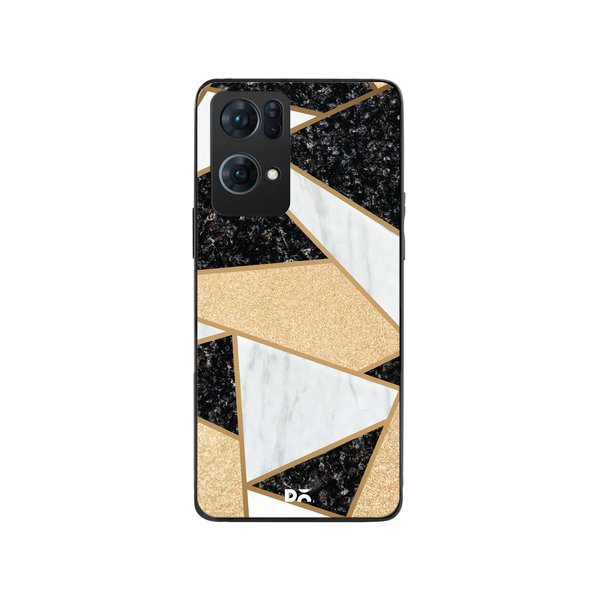 

DailyObjects Marble Quatret Glass Case Cover For Oppo Reno 7 Pro