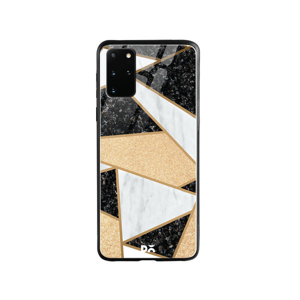 

DailyObjects Marble Quatret Glass Case Cover For Samsung Galaxy S20 Plus