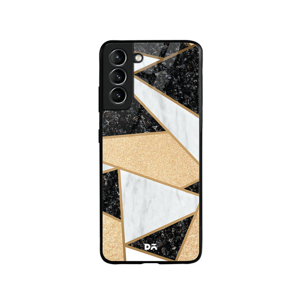 

DailyObjects Marble Quatret Glass Case Cover For Samsung Galaxy S21 FE