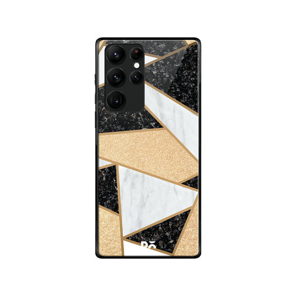 

DailyObjects Marble Quatret Glass Case Cover For Samsung Galaxy S22 Ultra