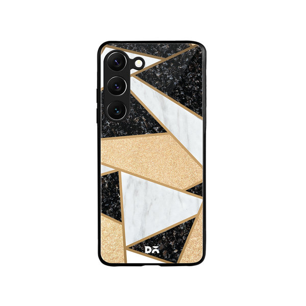 

DailyObjects Marble Quatret Glass Case Cover For Samsung Galaxy S23 Plus