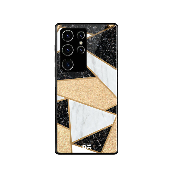 

DailyObjects Marble Quatret Glass Case Cover For Samsung Galaxy S23 Ultra