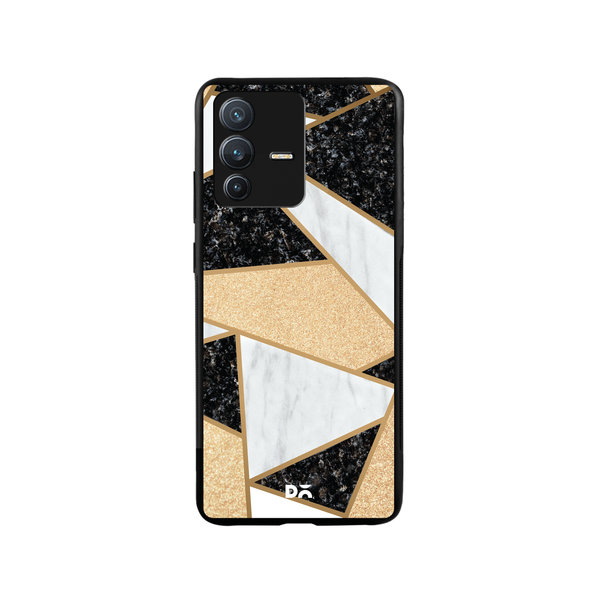 

DailyObjects Marble Quatret Glass Case Cover For Vivo V23