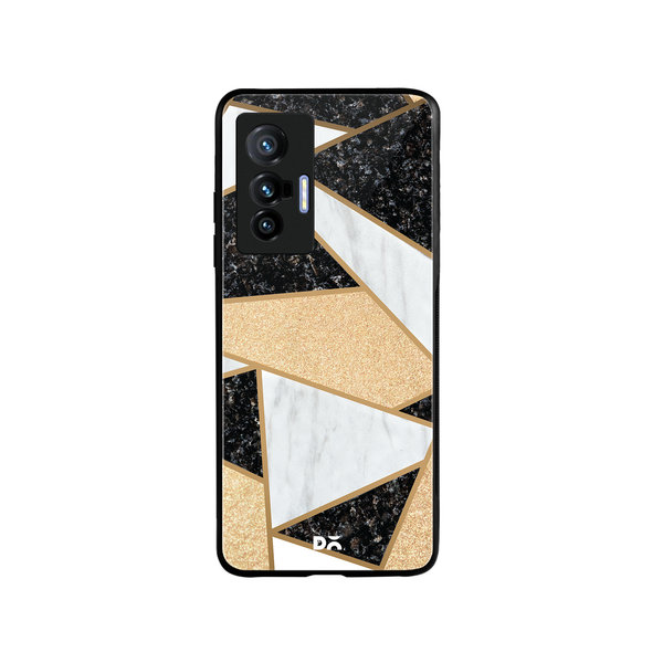 

DailyObjects Marble Quatret Glass Case Cover For Vivo X70
