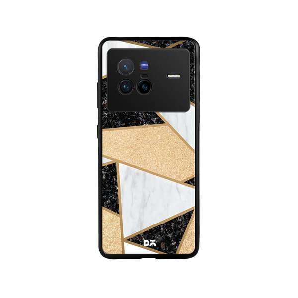 

DailyObjects Marble Quatret Glass Case Cover For Vivo X80
