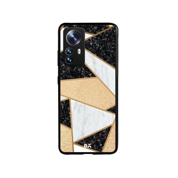 

DailyObjects Marble Quatret Glass Case Cover For Xiaomi 12 Pro