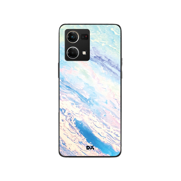 

DailyObjects Marble Sky Glass Case Cover For Oppo Reno 7