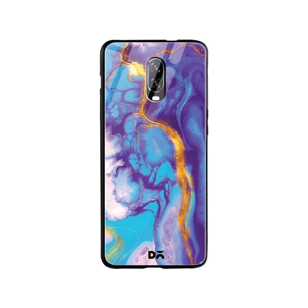 

DailyObjects Marble Thunder Glass Case Cover For OnePlus 7