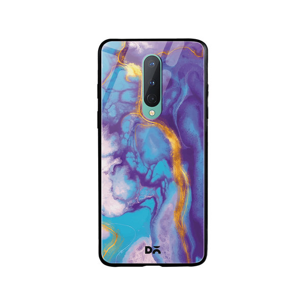 DailyObjects Marble Thunder Glass Case Cover For OnePlus 8