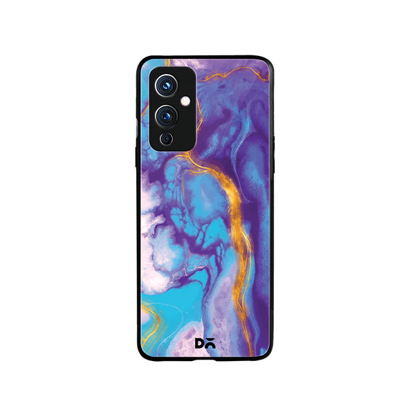 

DailyObjects Marble Thunder Glass Case Cover For OnePlus 9