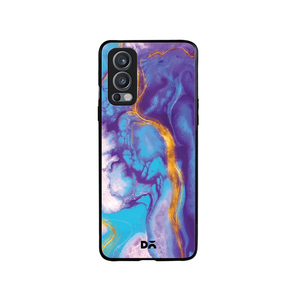 

DailyObjects Marble Thunder Glass Case Cover For OnePlus Nord 2