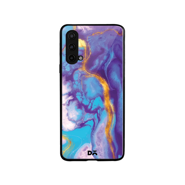 

DailyObjects Marble Thunder Glass Case Cover For OnePlus Nord CE