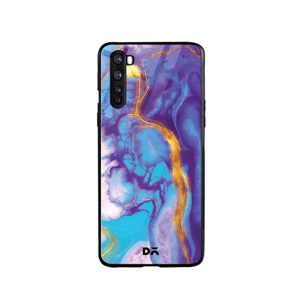 

DailyObjects Marble Thunder Glass Case Cover For OnePlus Nord