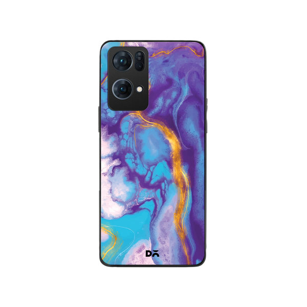 

DailyObjects Marble Thunder Glass Case Cover For Oppo Reno 7 Pro