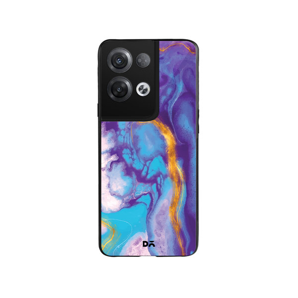 

DailyObjects Marble Thunder Glass Case Cover For Oppo Reno 8