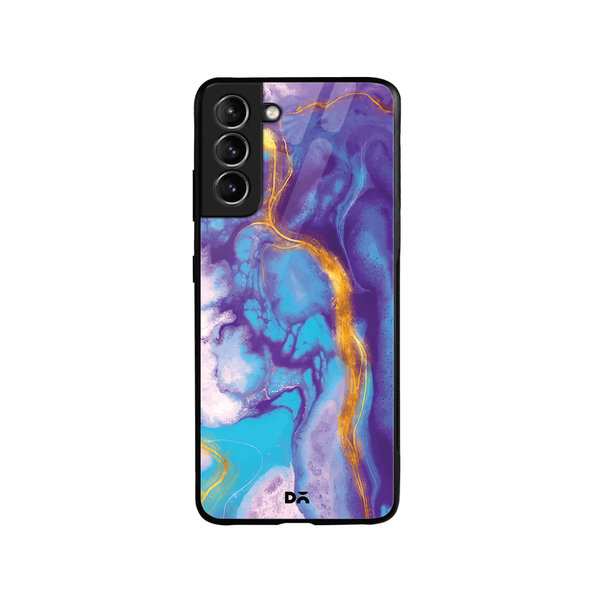 

DailyObjects Marble Thunder Glass Case Cover For Samsung Galaxy S21 Plus