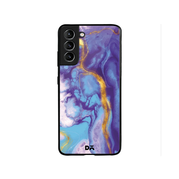 

DailyObjects Marble Thunder Glass Case Cover For Samsung Galaxy S22 Plus