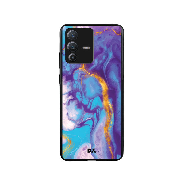 

DailyObjects Marble Thunder Glass Case Cover For Vivo V23 Pro