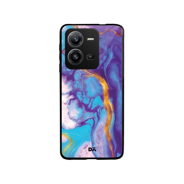 

DailyObjects Marble Thunder Glass Case Cover For Vivo V25