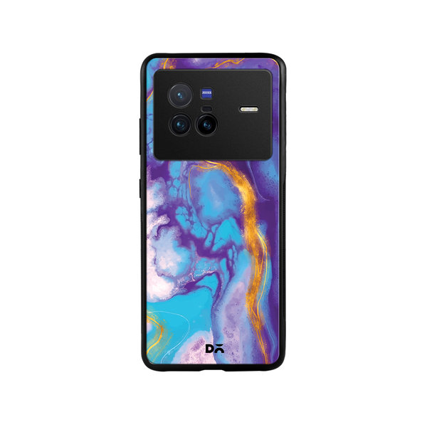 

DailyObjects Marble Thunder Glass Case Cover For Vivo X80