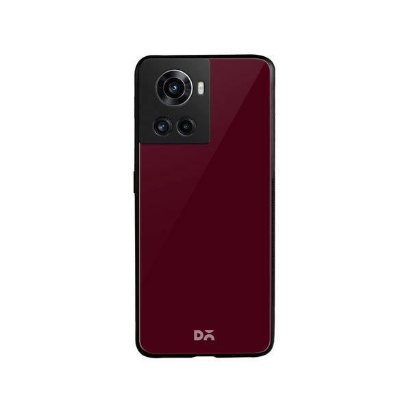 

DailyObjects Maroon Glass Case Cover For OnePlus 10R