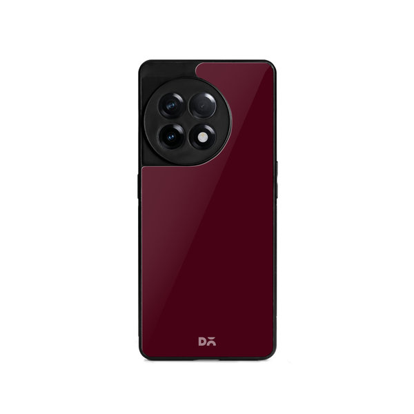 

DailyObjects Maroon Glass Case Cover For OnePlus 11R