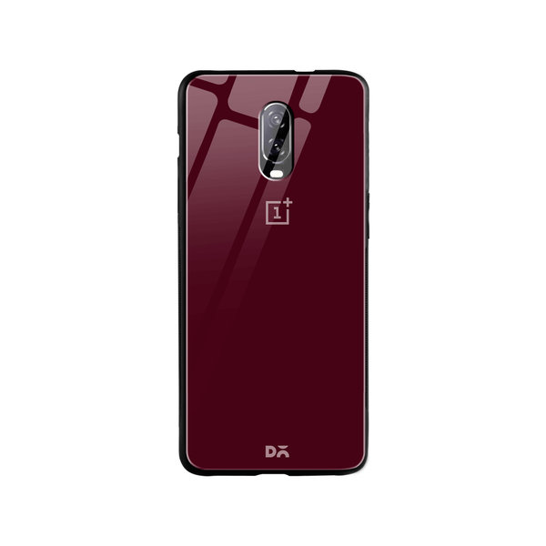 

DailyObjects Maroon Glass Case Cover For OnePlus 7