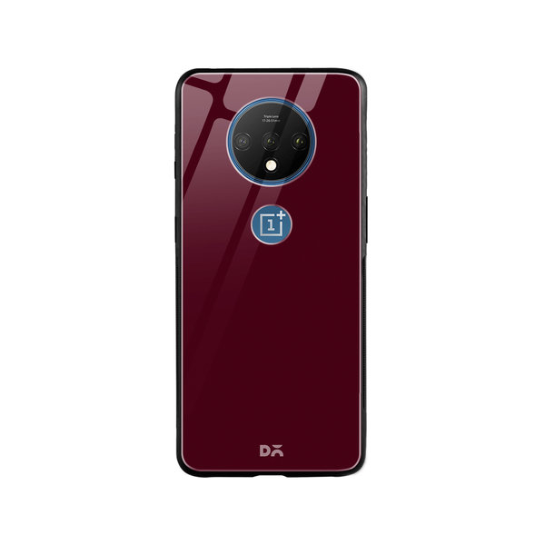 

DailyObjects Maroon Glass Case Cover For OnePlus 7T