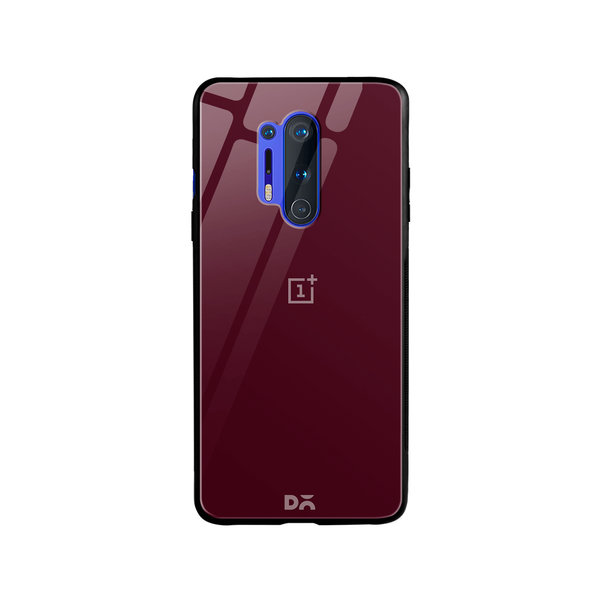 

DailyObjects Maroon Glass Case Cover For OnePlus 8 Pro