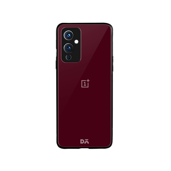 

DailyObjects Maroon Glass Case Cover For OnePlus 9