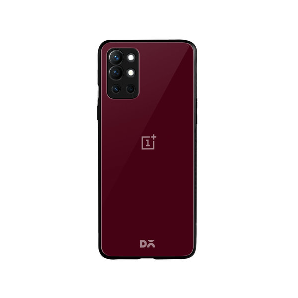 

DailyObjects Maroon Glass Case Cover For OnePlus 9R