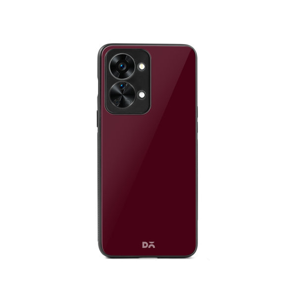 

DailyObjects Maroon Glass Case Cover For OnePlus Nord 2T