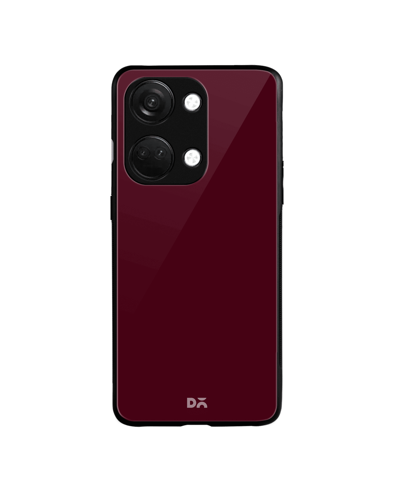 Maroon Glass Case Cover For OnePlus Nord 3