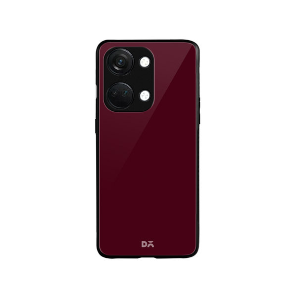 

DailyObjects Maroon Glass Case Cover For OnePlus Nord 3