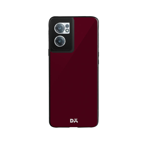 

DailyObjects Maroon Glass Case Cover For OnePlus Nord CE 2